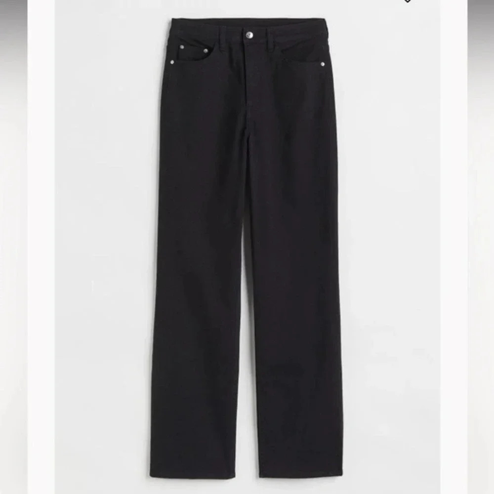 H & M Black High Waist‎ Twill Pants